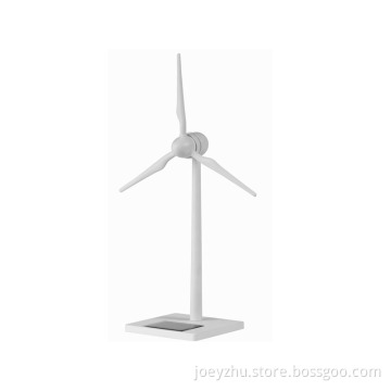 White primary color Solar Powered Small Plastic Windmill